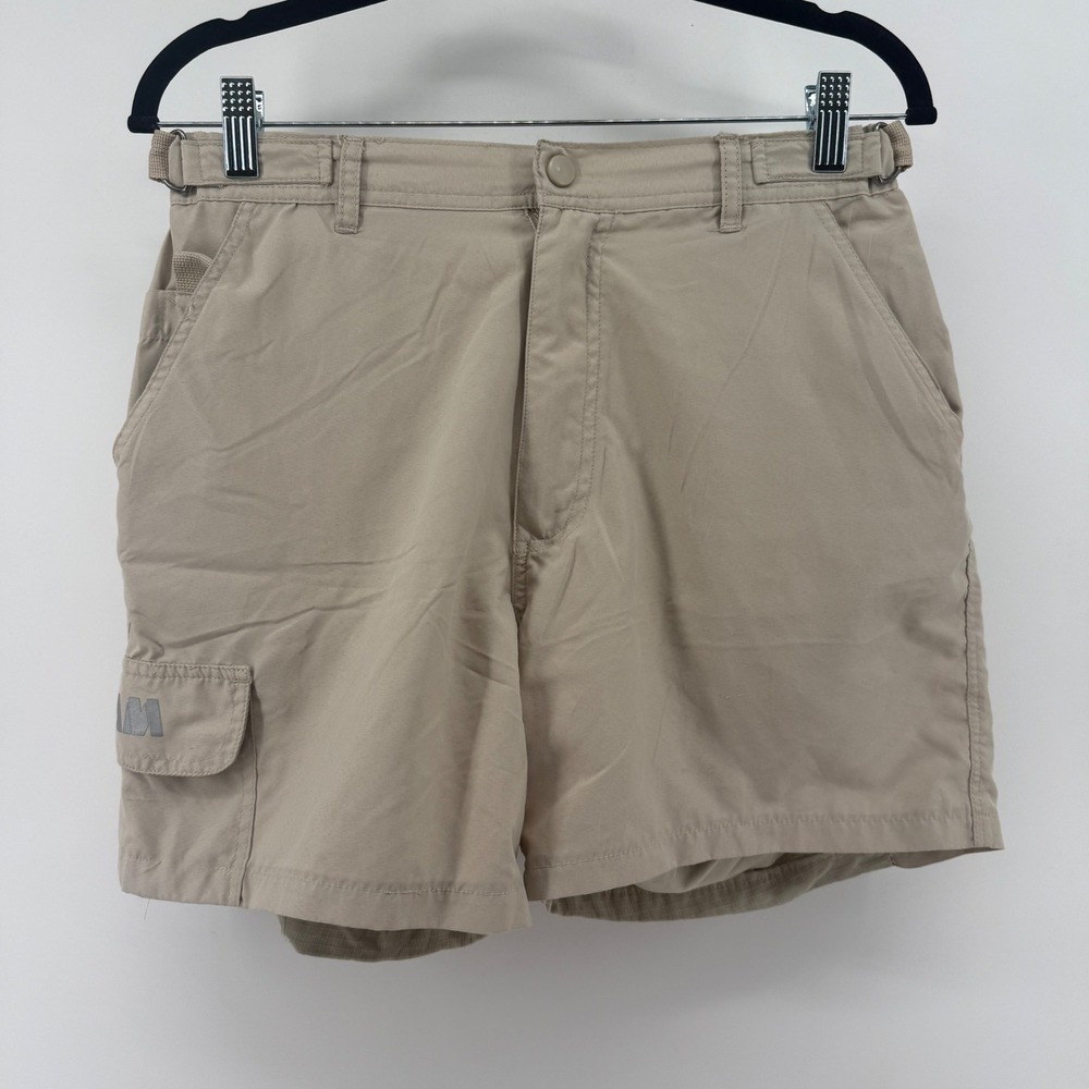 Slam Advanced Technology Sportswear Men Tan Yachting Cargo Shorts Size S Ripstop